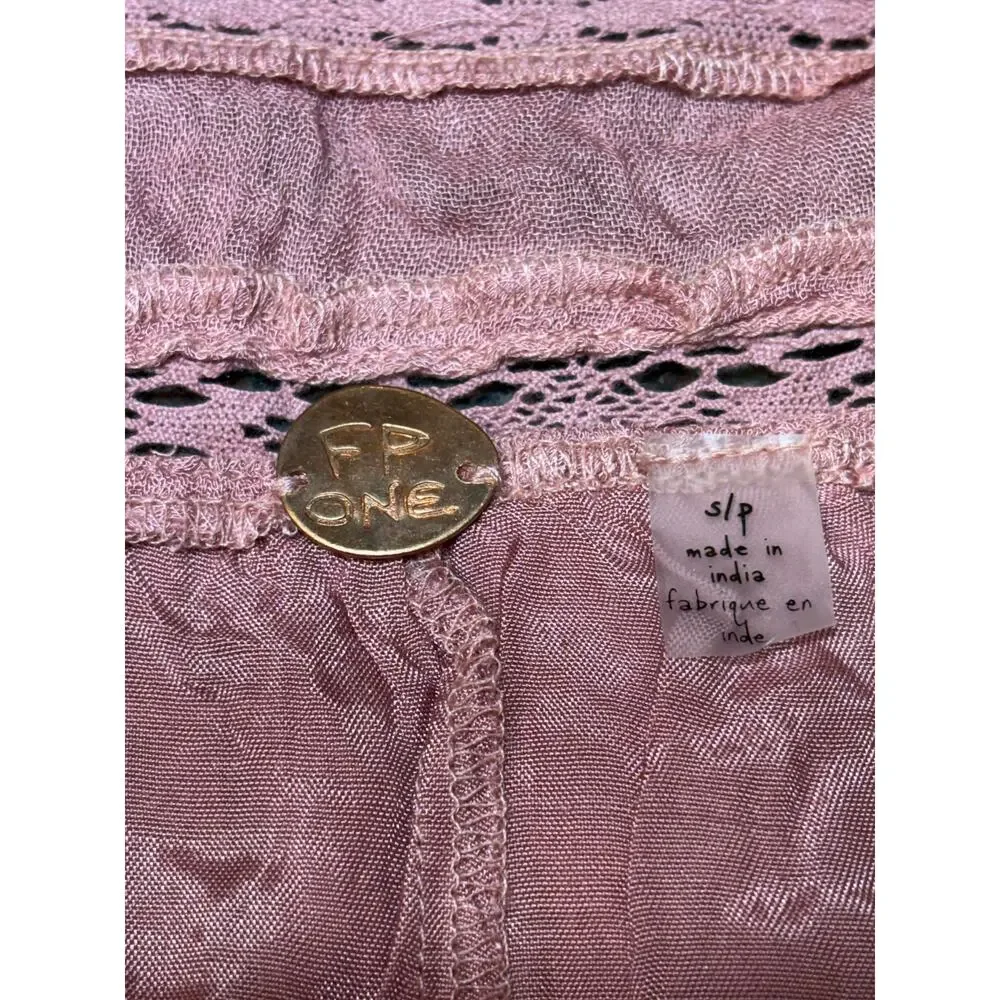 NWT Free People Pink Olivia Gauze Babydoll Dress Size S NWT - Picture 8 of 16